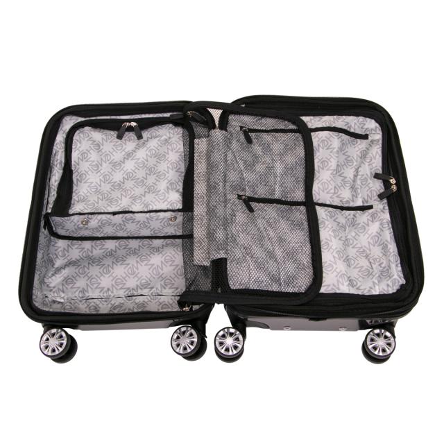 【レビュー投稿で+5％還元】ヘム スーツケース 機内持ち込み 43L 47.5cm 3.4kg リム TR-024-01 HeM｜ハード ファスナー キャリーバッグ キャリーケース トップオープン 拡張 TSAロック搭載 クリスマス_mp