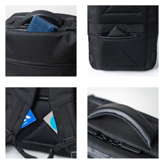 【レビュー投稿で+5％還元】シムクリア リュック A4 サコッシュ付き ツナグバッグ TSB12 TSUNAGU BAG SQUARE SIMCLEAR ビジカジ 撥水 キャリーオンバッグ 2WAY ブリーフケース ビジネスバッグ リュックサック バックパック 通勤 通学_11