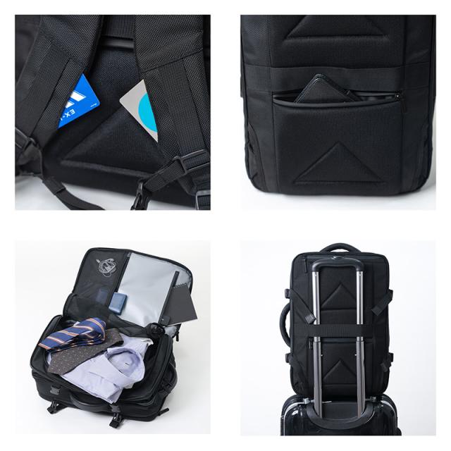 【レビュー投稿で+5％還元】シムクリア リュック A4 拡張 サコッシュ付き ツナグバッグ TSB13 TSUNAGU BAG SQUARE Expandable SIMCLEAR ビジカジ 撥水 キャリーオンバッグ 2WAY ブリーフケース ビジネスバッグ リュックサック バックパック 通勤 通学_10