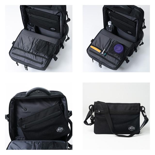 【レビュー投稿で+5％還元】シムクリア リュック A4 拡張 サコッシュ付き ツナグバッグ TSB13 TSUNAGU BAG SQUARE Expandable SIMCLEAR ビジカジ 撥水 キャリーオンバッグ 2WAY ブリーフケース ビジネスバッグ リュックサック バックパック 通勤 通学_8