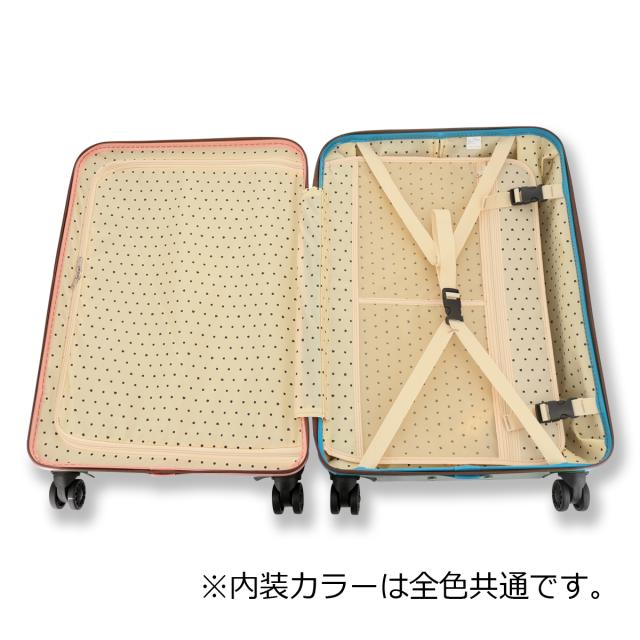 【レビュー投稿で+5％還元】ツモリチサト キャリー スーツケース 58L 60cm 3.9kg ハードキャリー 4261 新ネコドットキャリー tsumori chisato CARRY TSAロック搭載 キャリーケース 軽量 360度回転キャスター クリスマス_mp