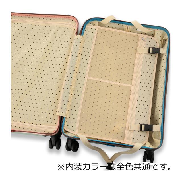 【レビュー投稿で+5％還元】ツモリチサト キャリー スーツケース 58L 60cm 3.9kg ハードキャリー 4261 新ネコドットキャリー tsumori chisato CARRY TSAロック搭載 キャリーケース 軽量 360度回転キャスター クリスマス_mp