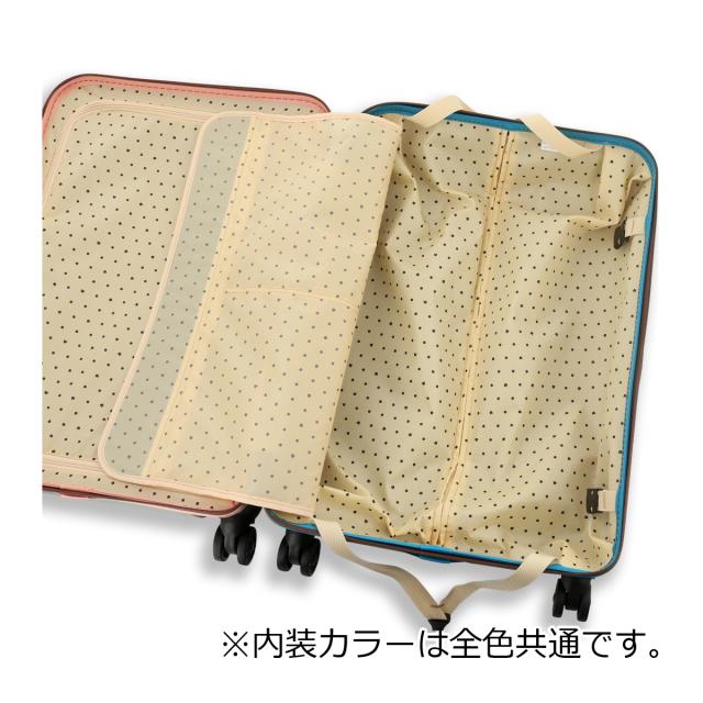 【レビュー投稿で+5％還元】ツモリチサト キャリー スーツケース 58L 60cm 3.9kg ハードキャリー 4261 新ネコドットキャリー tsumori chisato CARRY TSAロック搭載 キャリーケース 軽量 360度回転キャスター クリスマス_mp