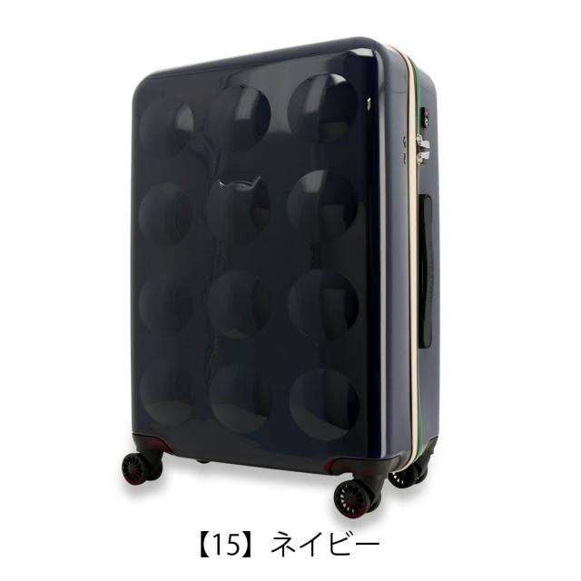 【レビュー投稿で+5％還元】ツモリチサト キャリー スーツケース 58L 60cm 3.9kg ハードキャリー 4261 新ネコドットキャリー tsumori chisato CARRY TSAロック搭載 キャリーケース 軽量 360度回転キャスター クリスマス_mp