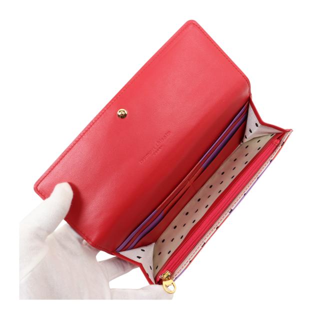 【レビュー投稿で+5％還元】ツモリチサト キャリー 長財布 かぶせ がま口 本革 tsumori chisato CARRY ズームドット レディース 57304 日本製 │ ドット 水玉 ロングウォレット レザー ガマ口 