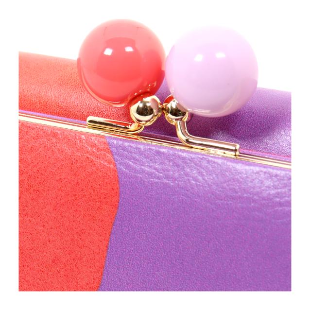 【レビュー投稿で+5％還元】ツモリチサト キャリー 長財布 かぶせ がま口 本革 tsumori chisato CARRY ズームドット レディース 57304 日本製 │ ドット 水玉 ロングウォレット レザー ガマ口 