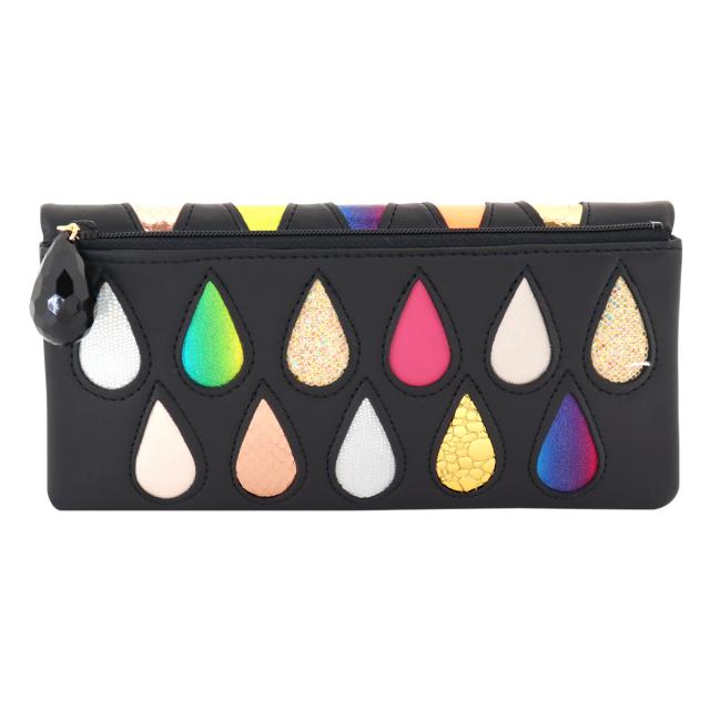 【レビュー投稿で+5％還元】ツモリチサト キャリー 長財布 かぶせ 本革 tsumori chisato CARRY ドロップス レディース 57913 日本製 │ カード収納 ロングウォレット しずく ドット 水玉 レインボー レザー 開運 一粒万倍日 クリスマス_mp クリスマス_wp レビュー投稿で+5％還元】ツモリチサト キャリー 長財布 かぶせ 本革