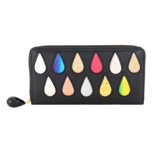 【レビュー投稿で+5％還元】ツモリチサト キャリー 長財布 ラウンドファスナー 本革 tsumori chisato CARRY ドロップス レディース 57922 日本製 │ ロングウォレット しずく ドット 水玉 レインボー レザー 開運 一粒万倍日 クリスマス_mp クリスマス_wp レビュー投稿で+5％還元】ツモリチサト キャリー 長財布 ラウンド