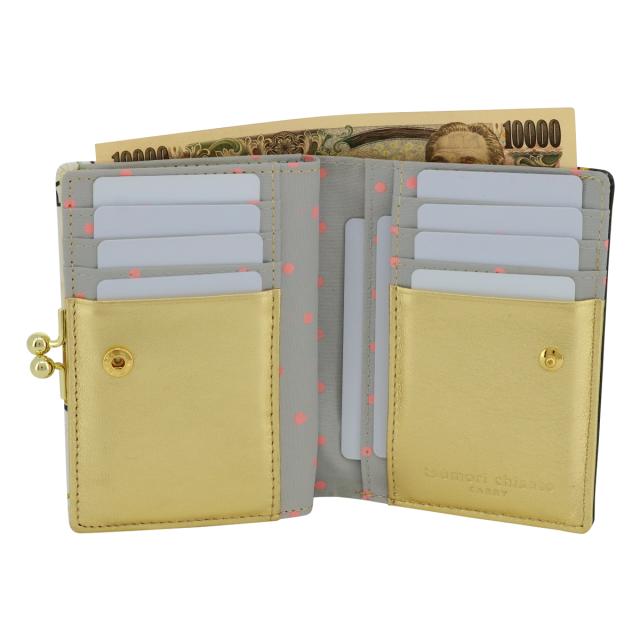 【レビュー投稿で+5％還元】ツモリチサト キャリー 二つ折り財布 本革 レディース 日本製 57736 ギャラクシーパネル tsumori chisato CARRY 折り財布 折り畳み 折りたたみ がま口 レザー 牛革_6