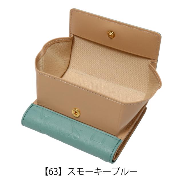 【レビュー投稿で+5％還元】ホワイ 二つ折り財布 本革 ハーネスシェードエンボスレザー SLG レディース 819803 Why | エンボス 山羊革 レザー バイカラー 開運 一粒万倍日_18