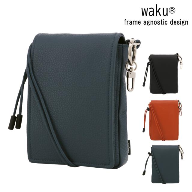 【レビュー投稿で+5％還元】ワク ショルダーバッグ スマホショルダー メンズ WK-003 waku | ミニショルダー 牛革 レザー v_other バレンタインの通販は