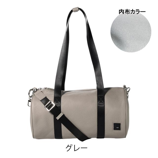 【レビュー投稿で+5％還元】ワク ショルダーバッグ  ミニボストンバッグ WK-0089 waku ドラムバッグ 本革 牛革 レザー 2WAY_12