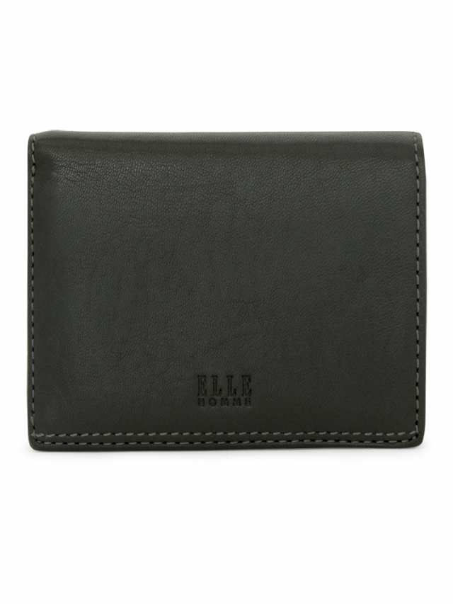 【レビュー投稿で+5％還元】エルオム 二つ折り財布 羊革 レザー メンズ XP34210(XP34290) ELLE HOMME Sheepskin  パスケース付き ビジネス｜au PAY マーケット