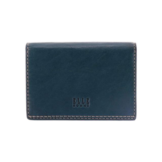 【レビュー投稿で+5％還元】エルオム 名刺入れ 羊革 レザー メンズ XP34665(旧XP34655 XP34648)  ELLE HOMME Sheepskin カードケース パスケース付き ビジネス シンプル 男性 sh_of agesugi_sfa クリスマス_mp レビュー投稿で+5％還元】エルオム 名刺入れ 羊革 レザー メンズ