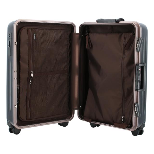 【レビュー投稿で+5％還元】シフレ スーツケース 50L 57cm 4.2kg ゼログラ ZER1143-M Siffler ZEROGRA｜ハード フレーム キャリーバッグ キャリーケース ストッパー付き TSAロック搭載 クリスマス_mp