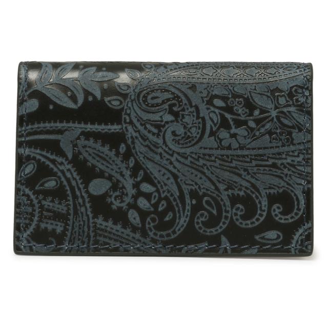 【レビュー投稿で+5％還元】職人手染め ジャパンブルー バギーポート 名刺入れ 牛革 レザー カードケース メンズ レディース ZYS194 ペイズリー BAGGY PORT 藍染 エンボス 型押し ボタニカル クリスマス_mp クリスマス_wp レビュー投稿で+5％還元】職人手染め ジャパンブルー バギーポート