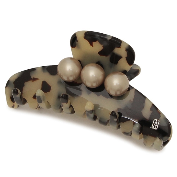 アレクサンドルドゥパリ ヘアクリップ タイムレス Mサイズ ベージュ ブラック レディース ALEXANDRE DE PARIS ACCM1692004 G アレクサンドルドゥパリ ヘアクリップ タイムレス Mサイズ ベージュ