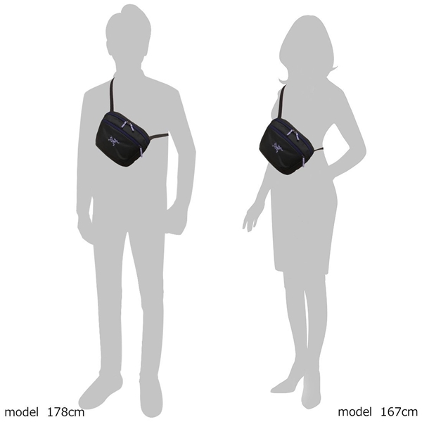 アークテリクス ボディバッグ MANTIS 2 マンティス２ ウエストパック 2.5L ブラック メンズ レディース ARC'TERYX X000008973 BLSO