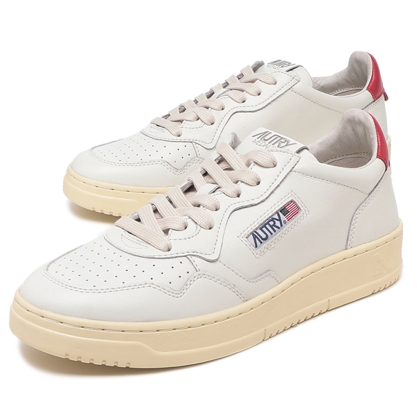 オートリー スニーカー メダリスト ホワイト レッド メンズ AUTRY AULM LL21