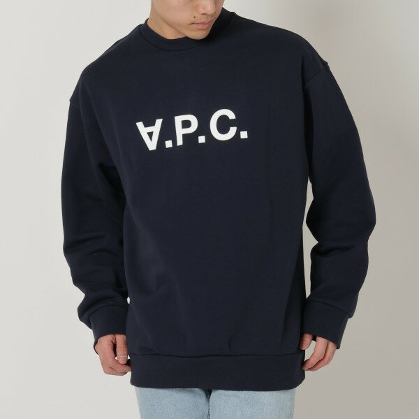 【訳ありアウトレット】アーペーセー スウェット スウェット エリオット スウェットシャツ プルオーバー トップス ネイビー メンズ APC H27836 COFDX IAK【ラッピング不可商品】