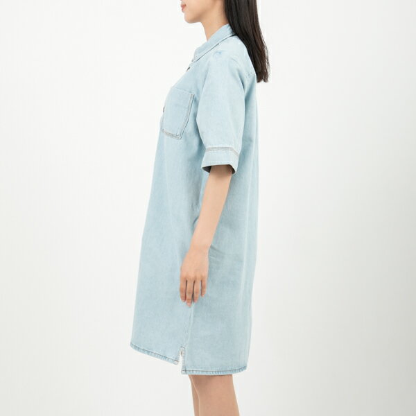 【訳ありアウトレット】アーペーセー ワンピース シャツワンピ ブルー レディース APC A.P.C.COGBG F35015 AAF 【ラッピング不可商品】