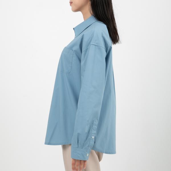 アーペーセー シャツ 長袖シャツ ブルー レディース APC COEVD F12459