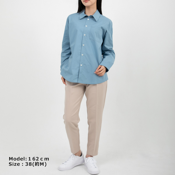 アーペーセー シャツ 長袖シャツ ブルー レディース APC COEVD F12459