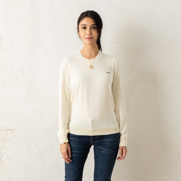 アーペーセー ニット セーター ホワイト レディース APC F23294 COEZJ AAD