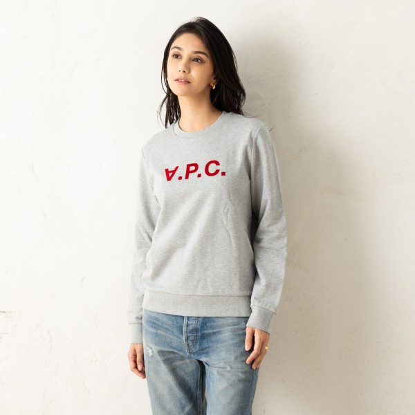 アーペーセー スウェット グレー レッド レディース APC F27644 COFAX TPH