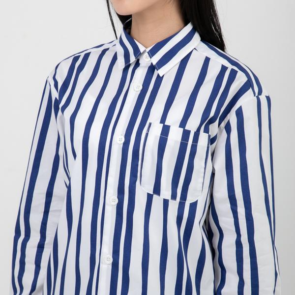 アーペーセー シャツ 長袖シャツ トップス ブルー レディース APC