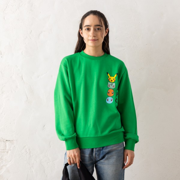 アーペーセー スウェット ポケモン グリーン レディース APC COGVF F27861 KAA