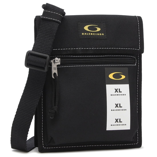 バレンシアガ ショルダーバッグ エクスプローラー ブラック イエロー メンズ BALENCIAGA 655982 2ABZF 1078