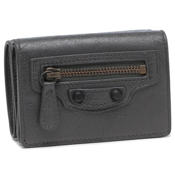 バレンシアガ 三つ折り財布 ル シティ ミニ財布 グレー メンズ レディース ユニセックス BALENCIAGA 8106692 ABFY 1251