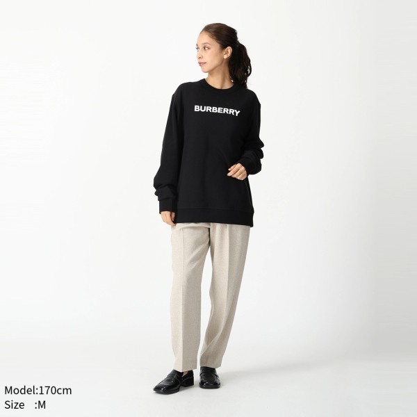 バーバリー スウェットシャツ プルオーバー ブラック メンズ BURBERRY