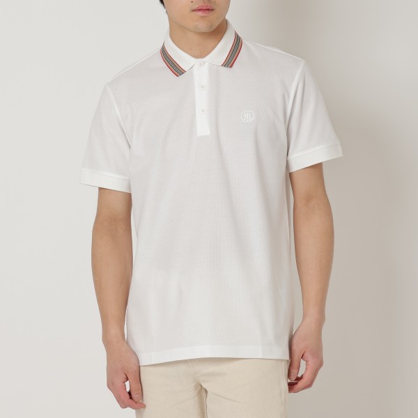 大きいサイズXXXL✨BURBERRY バーバリー ポロシャツ 現行 ホワイト バーバリーポロシャツ BURBERRY (バーバリー) バーバリーチェック