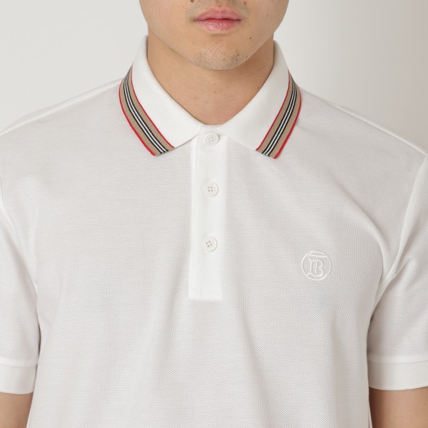 バーバリー ポロシャツ トップス ホワイト メンズ BURBERRY 8056225