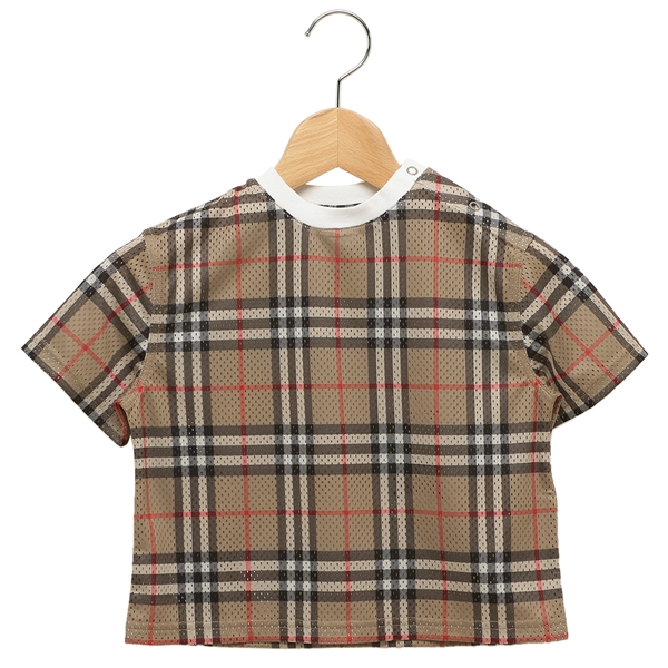 バーバリー 子供服 Tシャツ カットソー ベージュ キッズ BURBERRY 8078637 A7028