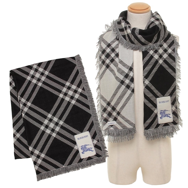 バーバリー ストール フリンジ ブラック ブラウン メンズ レディース ユニセックス BURBERRY 8110162 C1343