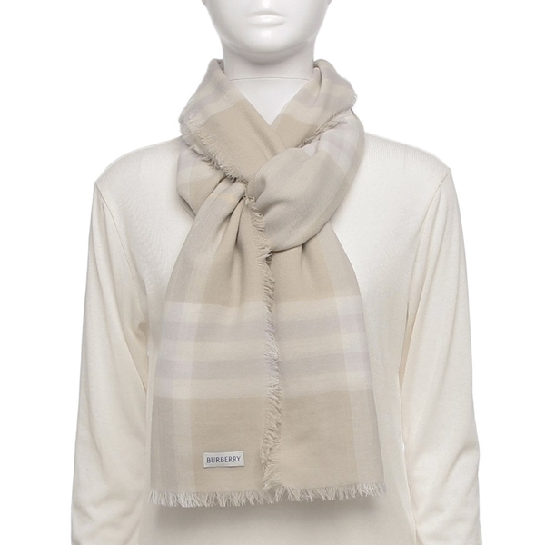 バーバリー スカーフ ジャイアントチェック ベージュ レディース BURBERRY 8110469 A1481