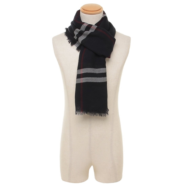 バーバリー ストール スカーフ ブラック メンズ レディース ユニ