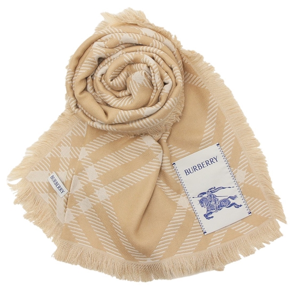 BURBERRY バーバリー マフラー・ストール カシミア スカーフ ベージュ