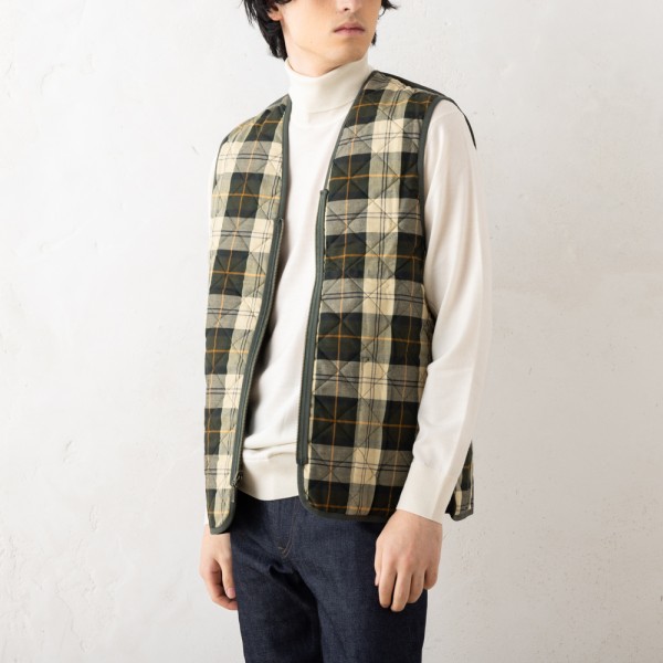 ハルシオン 販売 Barbour キルティング ライナー ベスト ウール 38