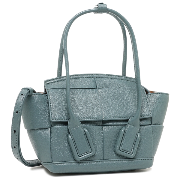 ボッテガヴェネタ ハンドバッグ マキシイントレチャート ミニバッグ ブルー レディース BOTTEGA VENETA 600606 VA981 3418の通販は