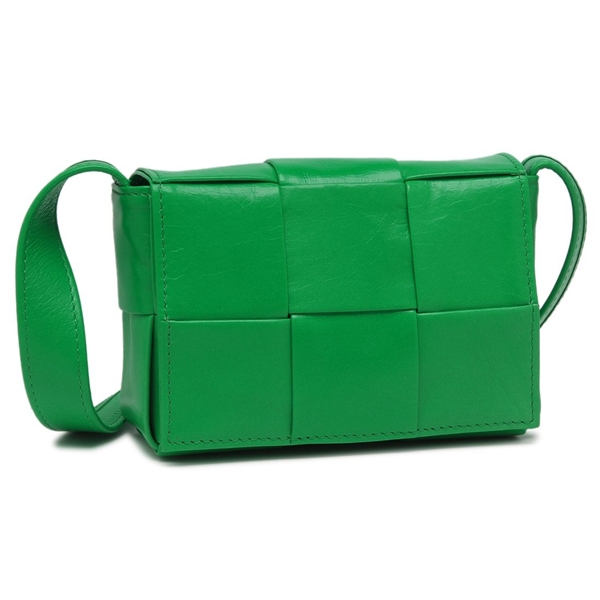ボッテガヴェネタ ショルダーバッグ ミニ カセット クロスボディ グリーン レディース BOTTEGA VENETA 667048 VCQ72 3724