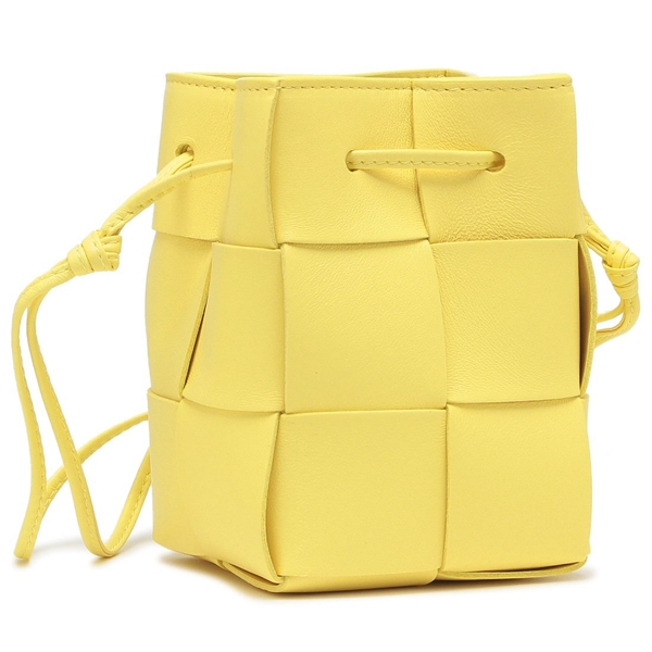 ボッテガヴェネタ ショルダーバッグ カセット クロスボディ ポーチ イエロー レディース BOTTEGA VENETA 680217 VCQC4 7421