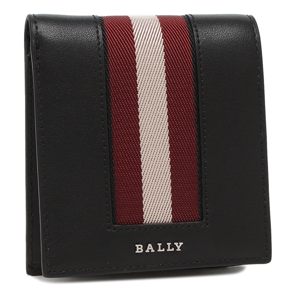 バリー 二つ折り財布 ブラック レッド メンズ BALLY 6309719MLW02E VT837 U901P