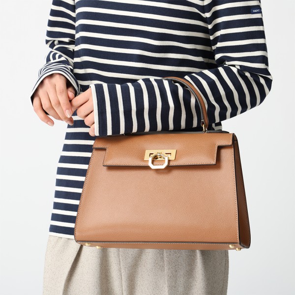 カルボッティ ハンドバッグ ショルダーバッグ エレナ ブラウン レディース CARBOTTI 243V2