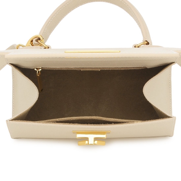 カルボッティ ショルダーバッグ ハンドバッグ グレタ ベージュ