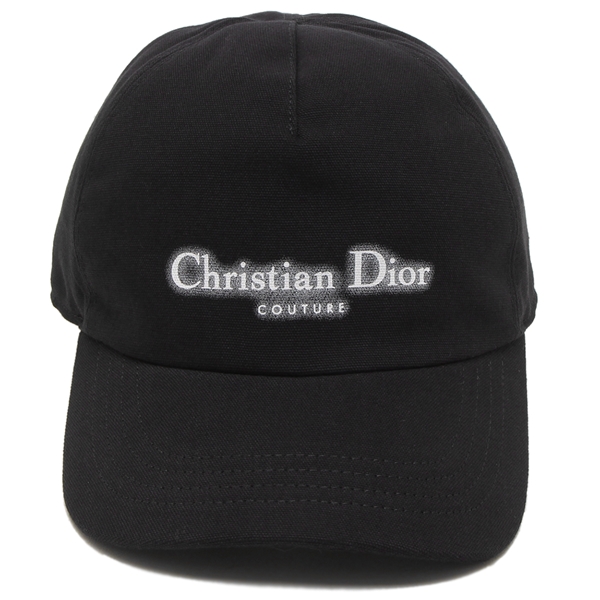 クリスチャンディオール 帽子 ブラック ホワイト メンズ Christian