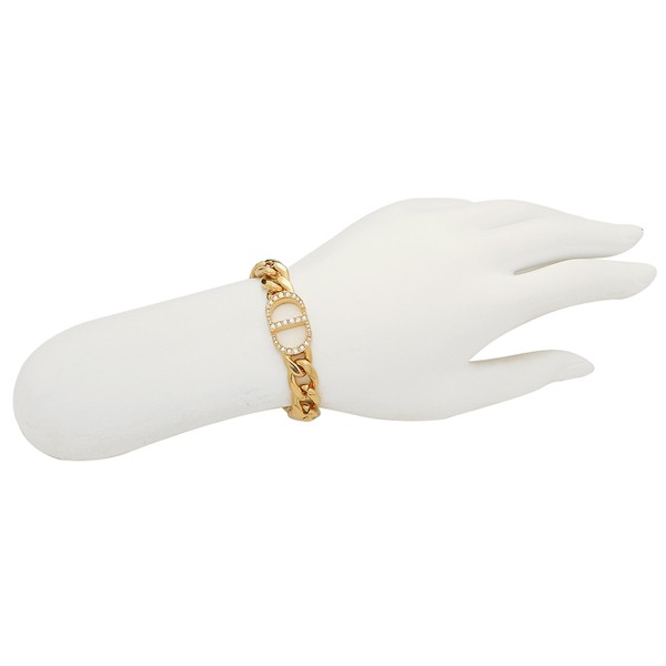 クリスチャンディオール ブレスレット アクセサリー 30 モンテーニュ ロゴ ゴールド シルバー レディース Christian Dior B1630  MTGCY 03｜au PAY マーケット